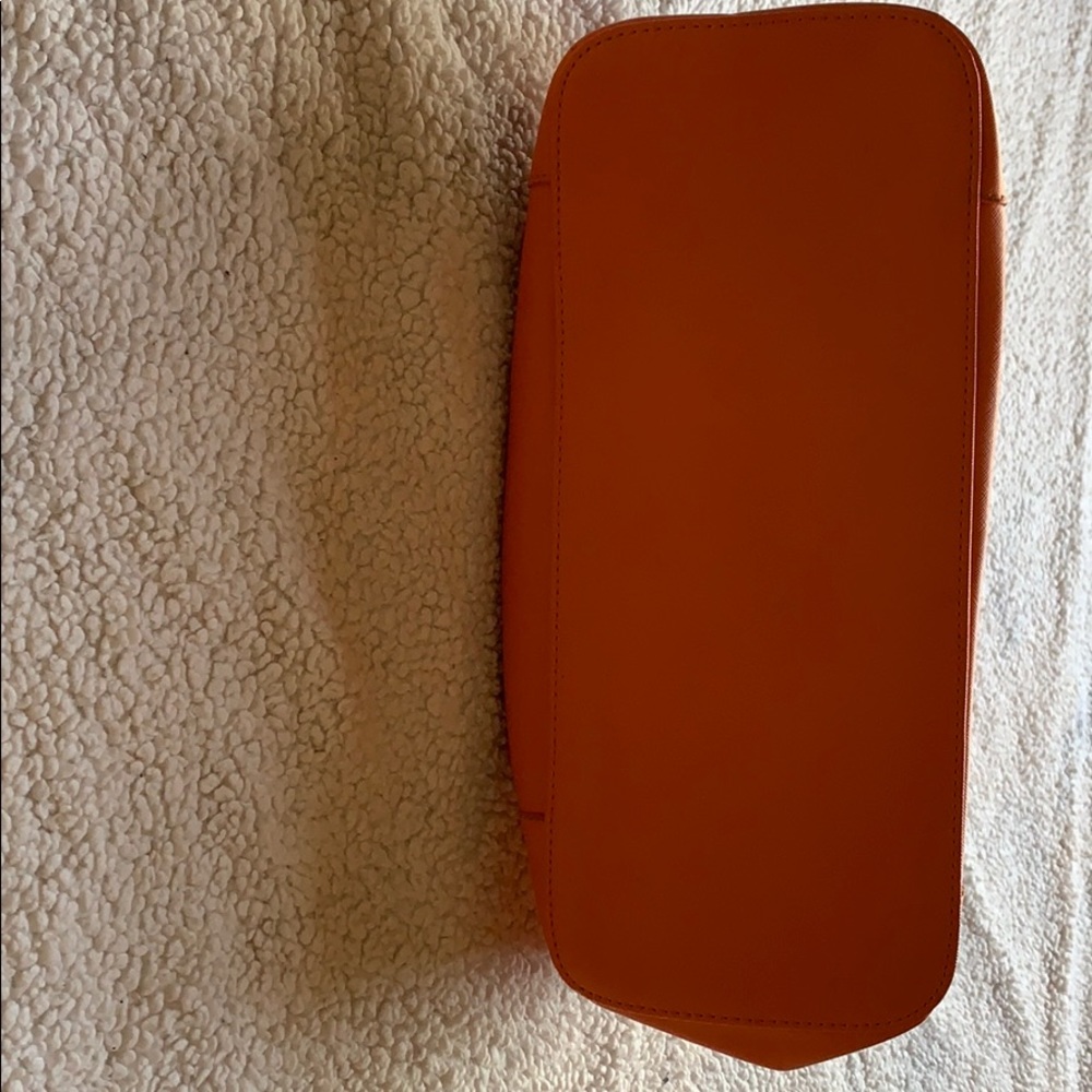 Kenneth Cole large dome satchel in vibrant orange color - Picture 5 of 10